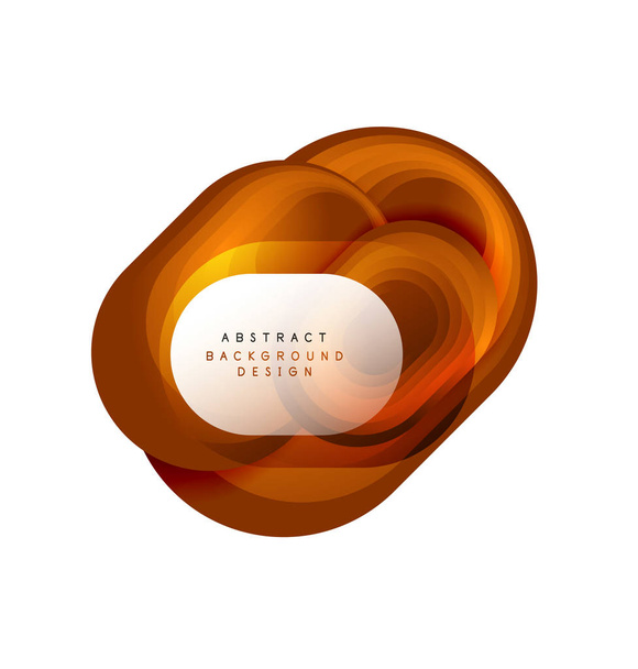 Vector abstracte geometrische bellenbanner gemaakt met ronde vormen. Trendy eenvoudige knop. Illustratie voor achtergrond, Banner, Achtergrond, Kaart, Boekenillustratie, landingspagina - Vector, afbeelding