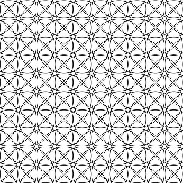 Seamless vector pattern. Geometric background texture. Black and - Vector, Image