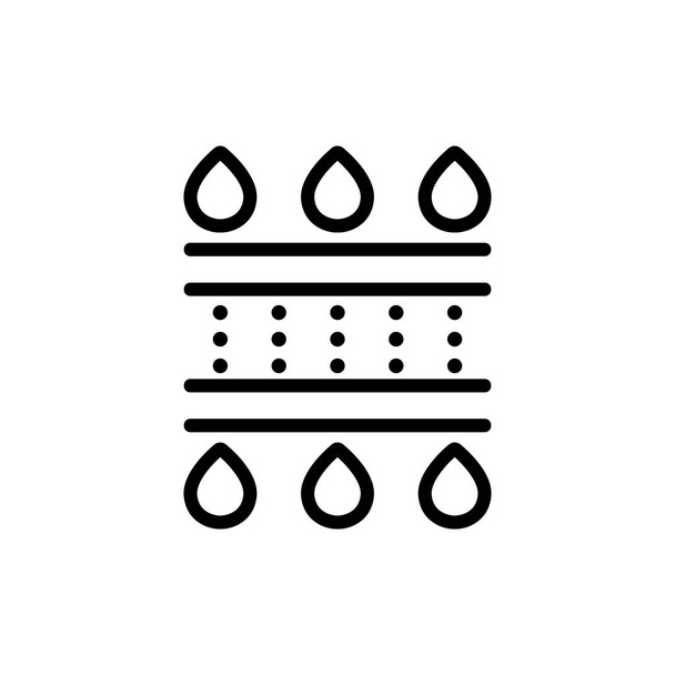 Acuífero capas vector icono. Ilustración del símbolo de contorno aislado
 - Vector, Imagen
