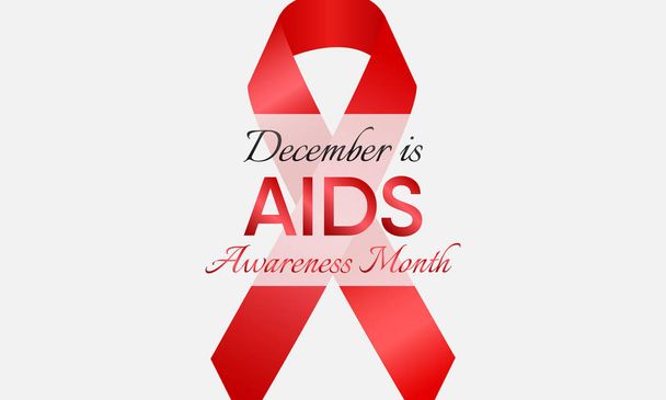 Vector kuva aiheesta AIDS Tietoisuus kuukausi joulukuu
. - Vektori, kuva