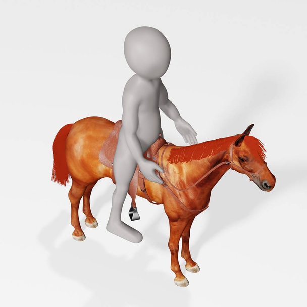 3D рендеринг персонажа мультфільму з конем
 - Фото, зображення