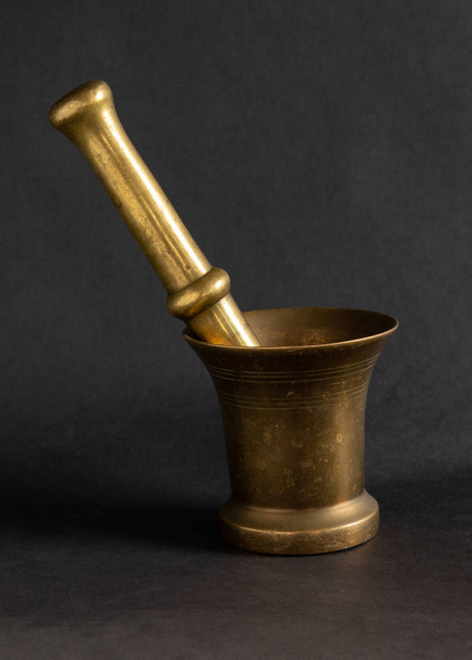 Old brass mortar  - Photo, Image