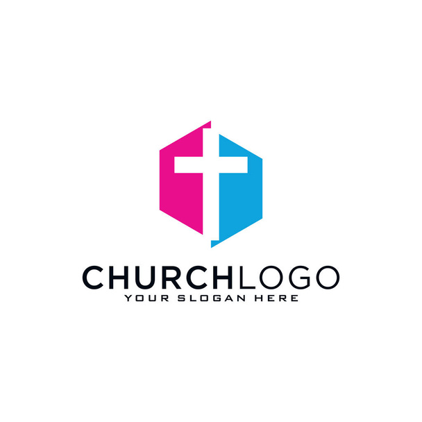 Church vector logo symbol graphic abstract template. - Vector, Image