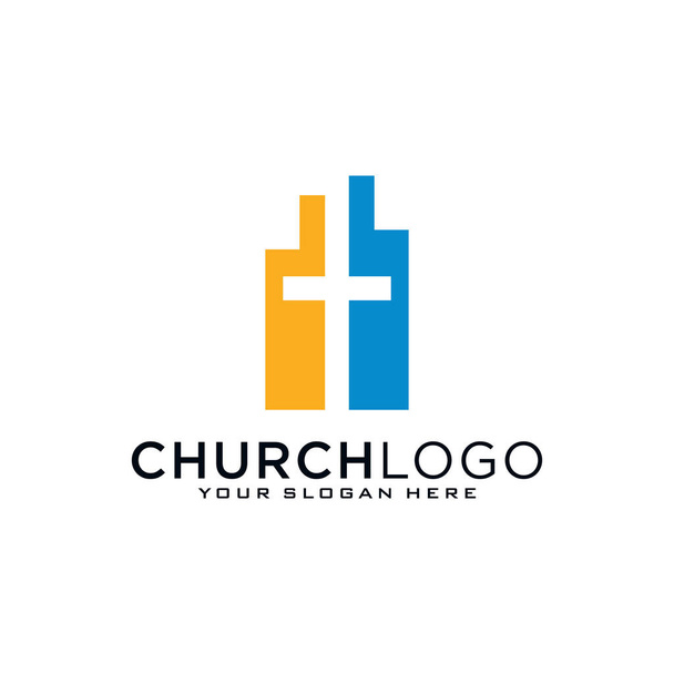 Chiesa vettoriale logo simbolo grafico astratto modello. - Vettoriali, immagini