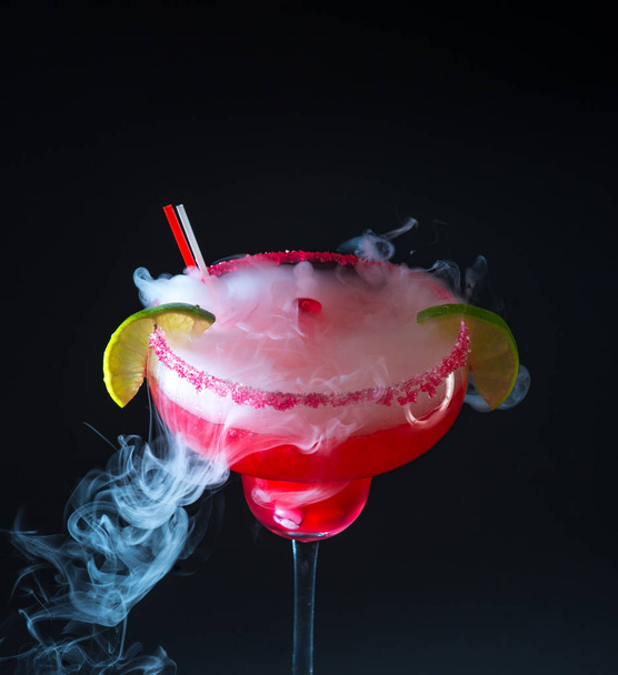 It's a margarita with ice smoke - Photo, Image
