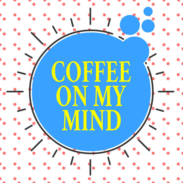 Текст, написанный словом "кофе на уме". Бизнес-концепция для Coffee Starbucks
. - Фото, изображение