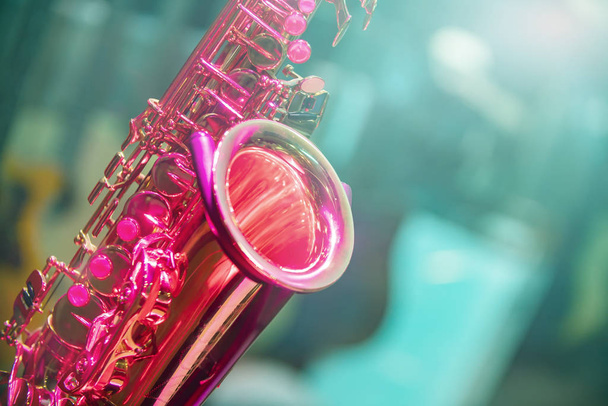 saxophone close up musical instrument - Photo, Image
