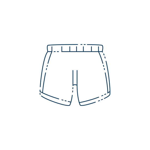 swimsuit workout accessory flat icon - Vector, Image