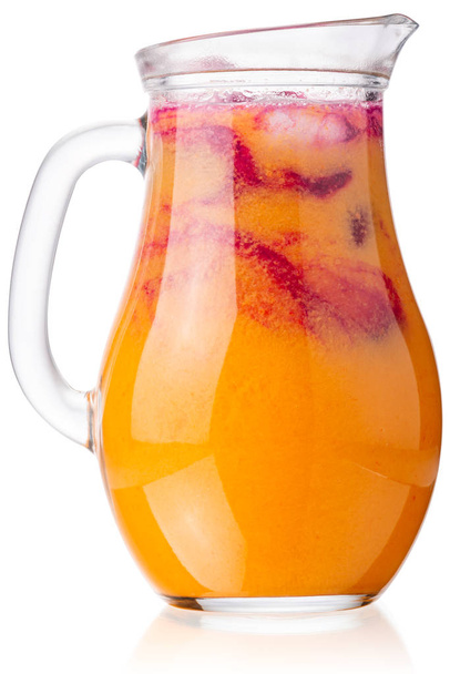 Fruit vegetable mixed smoothie jug, paths - Photo, Image