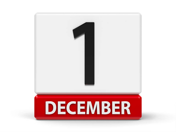 Cubos calendário 1 de dezembro
 - Foto, Imagem