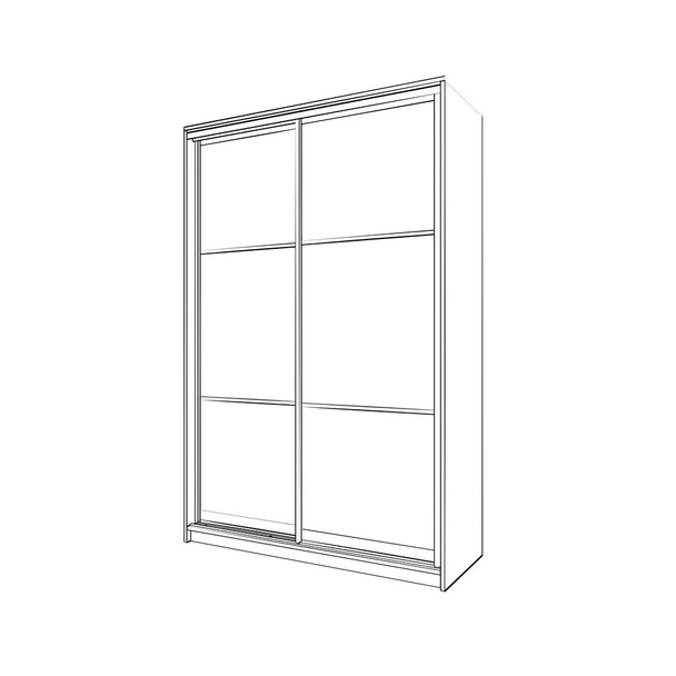 3d render of isolated cabinet on a white background.  - Photo, Image