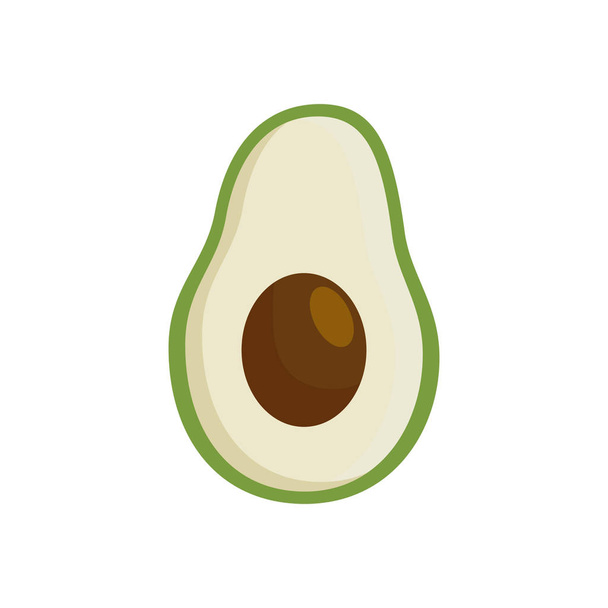 Geïsoleerde avocado fruit vector ontwerp - Vector, afbeelding