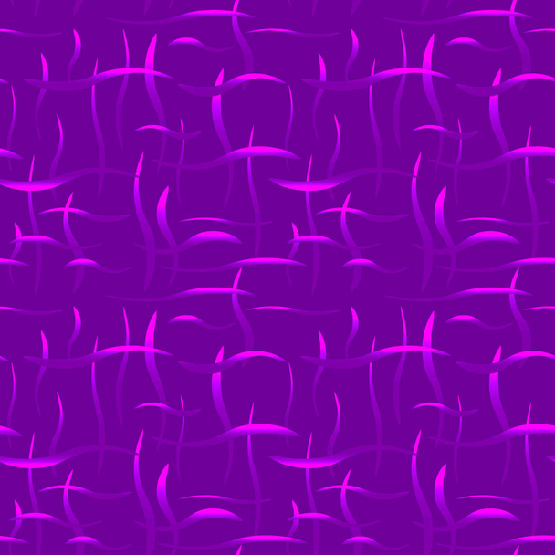 leuchtende Stiele mit lila Akzenten auf violettem Hintergrund. - Vektor, Bild