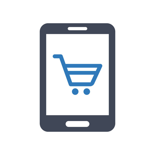 Піктограма мобільного додатку для покупок
 - Вектор, зображення