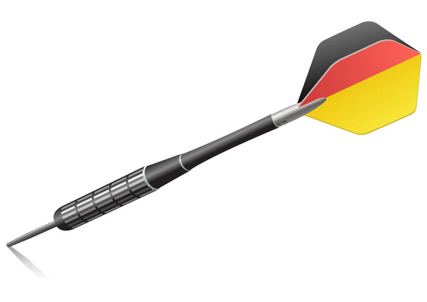 German dart on a white background - Vector, Image