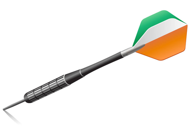 Ιρλανδικό βέλος σε λευκό φόντο - Διάνυσμα, εικόνα