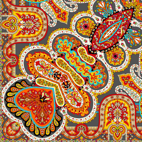 hawl patroon sjaal, kerchief, zijde en een mooie en speciale design stijl met een zeer populaire patroon variant werk - Foto, afbeelding