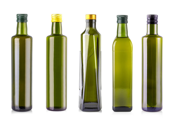  bottle of olive oil isolated on a white background - 写真・画像