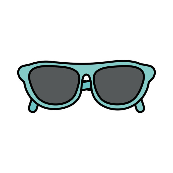 καλοκαίρι γυαλιά ηλίου οπτικό αξεσουάρ εικονίδιο - Διάνυσμα, εικόνα