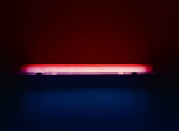 Dark red and blue neon led lamp illumination abstract - Foto, immagini
