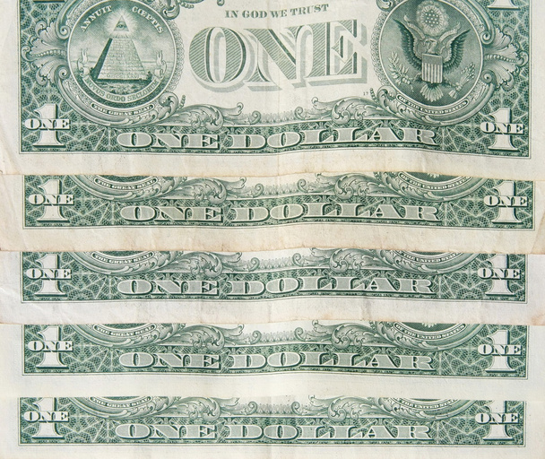 parte de trás de um fundo notas de dólar
 - Foto, Imagem