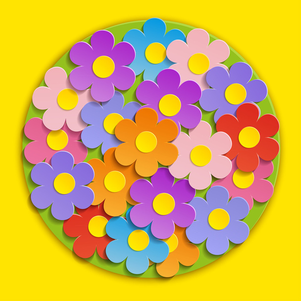 Vector - Beautiful Spring Flowers - Vector, Image