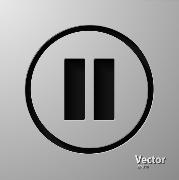 Pause icon - Vetor, Imagem