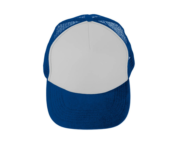 Rendi il tuo lavoro di progettazione più pratico con questo berretto realistico con vista frontale Falsificato nel colore blu principessa
  - Foto, immagini