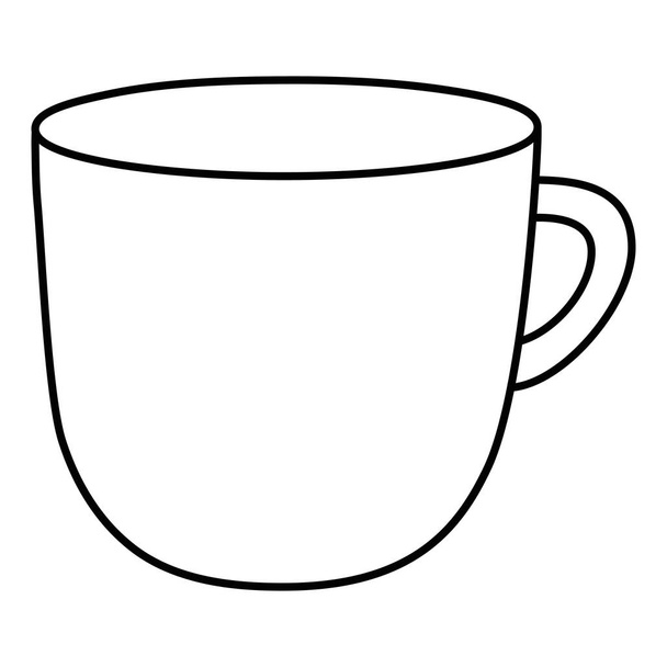 Απομονωμένος σχεδιασμός φορέα κύπελλο καφέ - Διάνυσμα, εικόνα