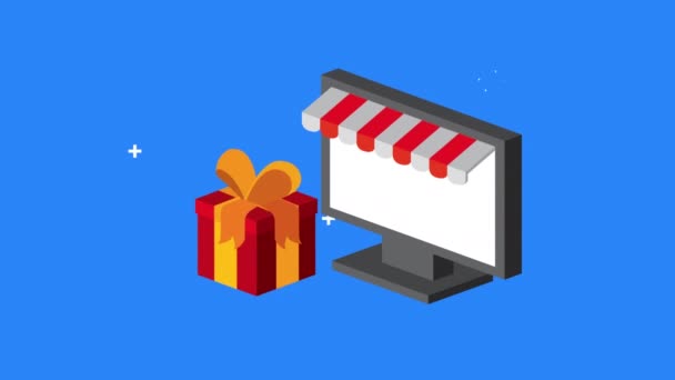 technologie de commerce électronique avec boîte cadeau
 - Séquence, vidéo