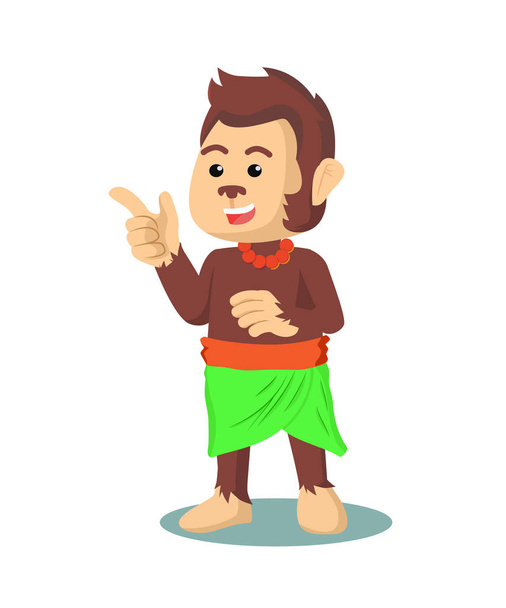 monkey hawai  vector illustration design - Vector, afbeelding
