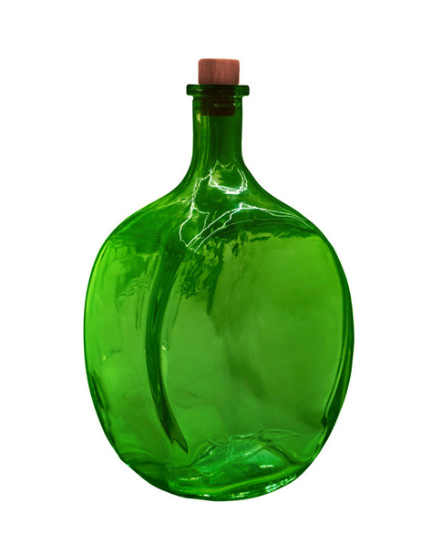 Old green bottle - Foto, afbeelding