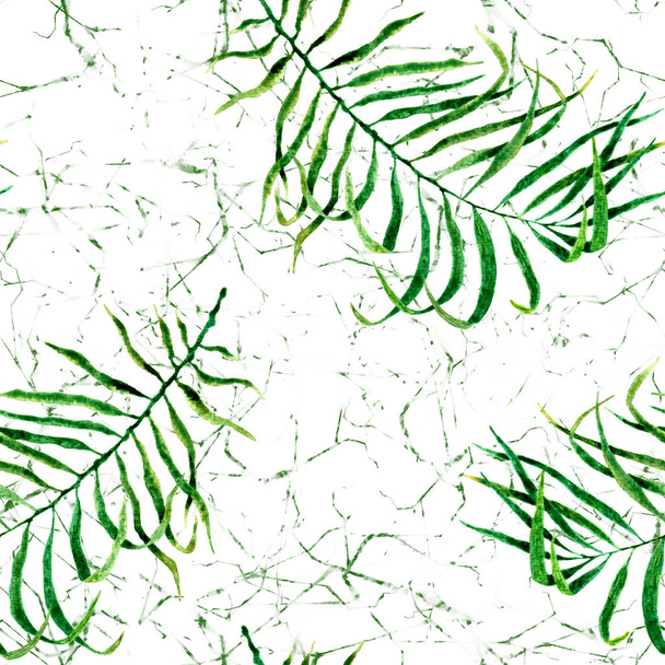 Tropical seamless pattern. Watercolor scattered pa - Fotografie, Obrázek