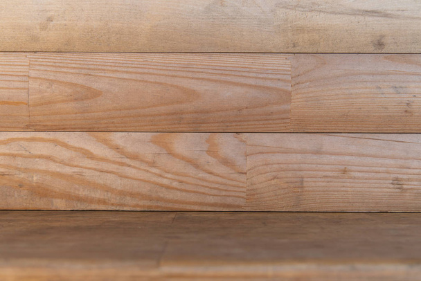 απλό μοτίβο φόντου οριζόντιο ξύλινο κατάστρωμα τοίχο υφή επιφάνεια κενό αντίγραφο χώρο για το κείμενό σας εδώ  - Φωτογραφία, εικόνα