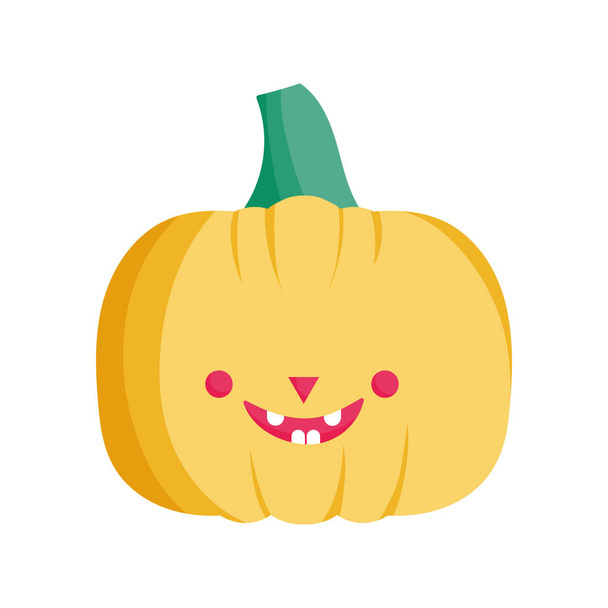 pumpkin icon trick or treat happy halloween - ベクター画像