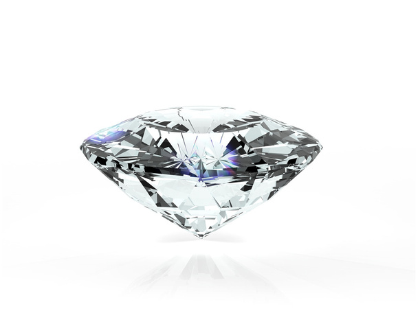 diamante 3d en un fondo blanco
 - Foto, imagen