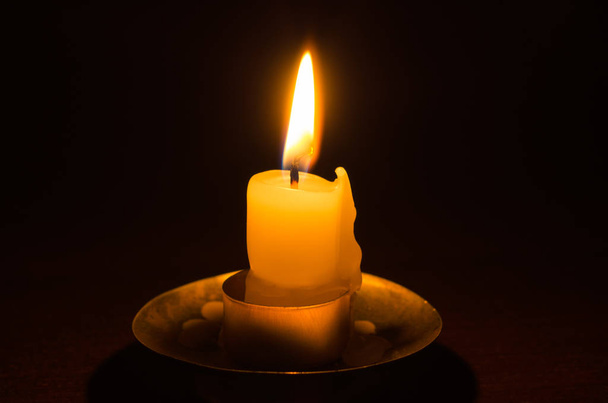 burning candle - Fotoğraf, Görsel