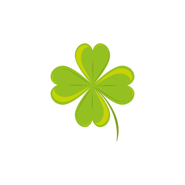 Isolated clover leaf icon vector design - Vetor, Imagem