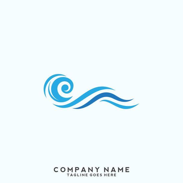 Шаблон логотипу водної хвилі
. - Вектор, зображення