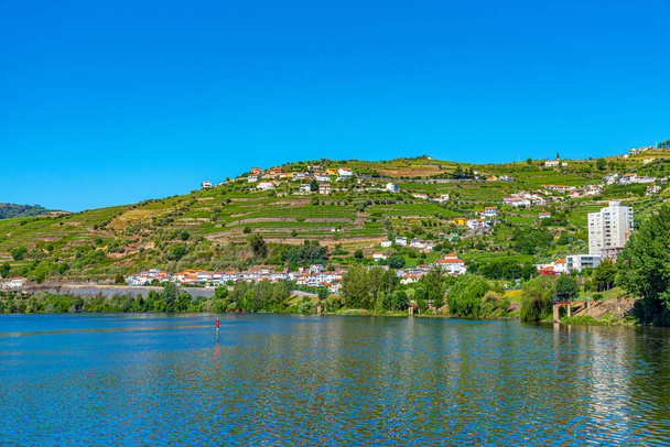 Peso da Regua town at the douro valley in Portugal - Zdjęcie, obraz