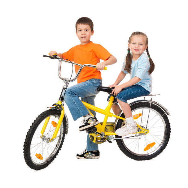 Niño en bicicleta
 - Foto, Imagen