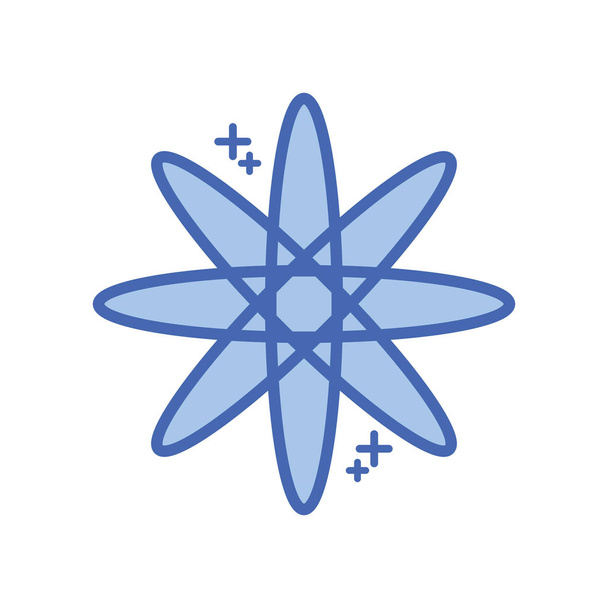 estrella ocho puntas de icono de relleno - Vector, Imagen