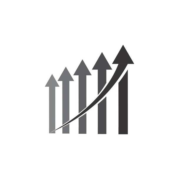 Grafik logo tasarım vektörüyle Yukarı Ok - Vektör, Görsel