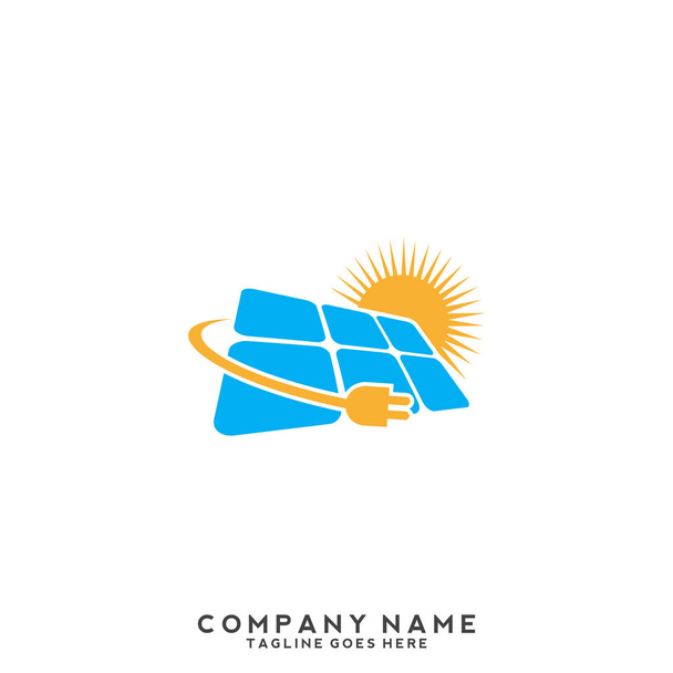 Diseño moderno del logotipo de la energía solar Inspiración
 - Vector, imagen