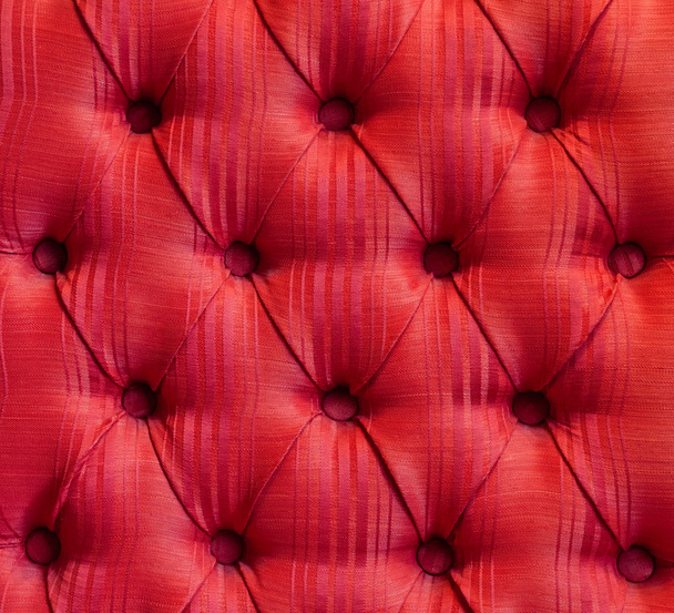 Deep Cushioned Red Fabric Upholstery - Foto, Bild