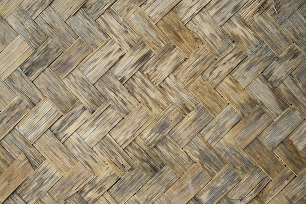 Textura de madeira de bambu velho, handwork tailandês
 - Foto, Imagem