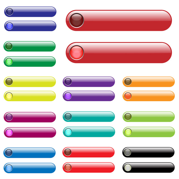 kleurrijke web bars - Vector, afbeelding