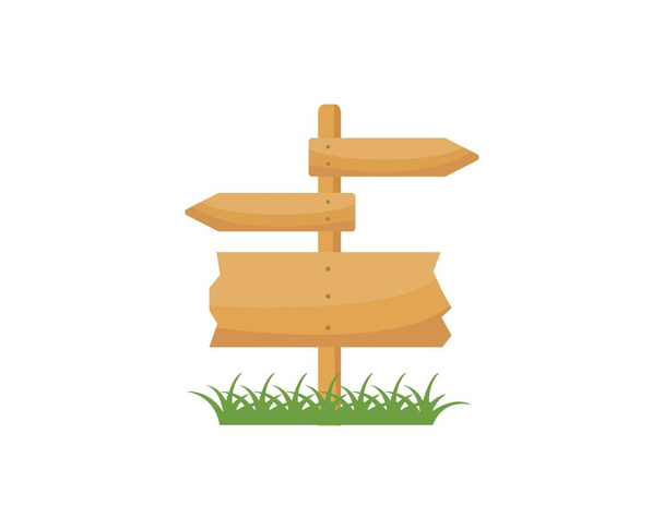 Holz Zeichen Symbol Vektor Illustration - Vektor, Bild