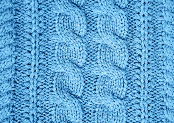 Текстура вязальной шерсти тонированного классического синего цвета
 - Фото, изображение