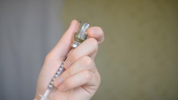 Vaccination against influenza virus at home hd footage - Filmagem, Vídeo